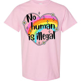 No Human Is Illegal Heart Tee