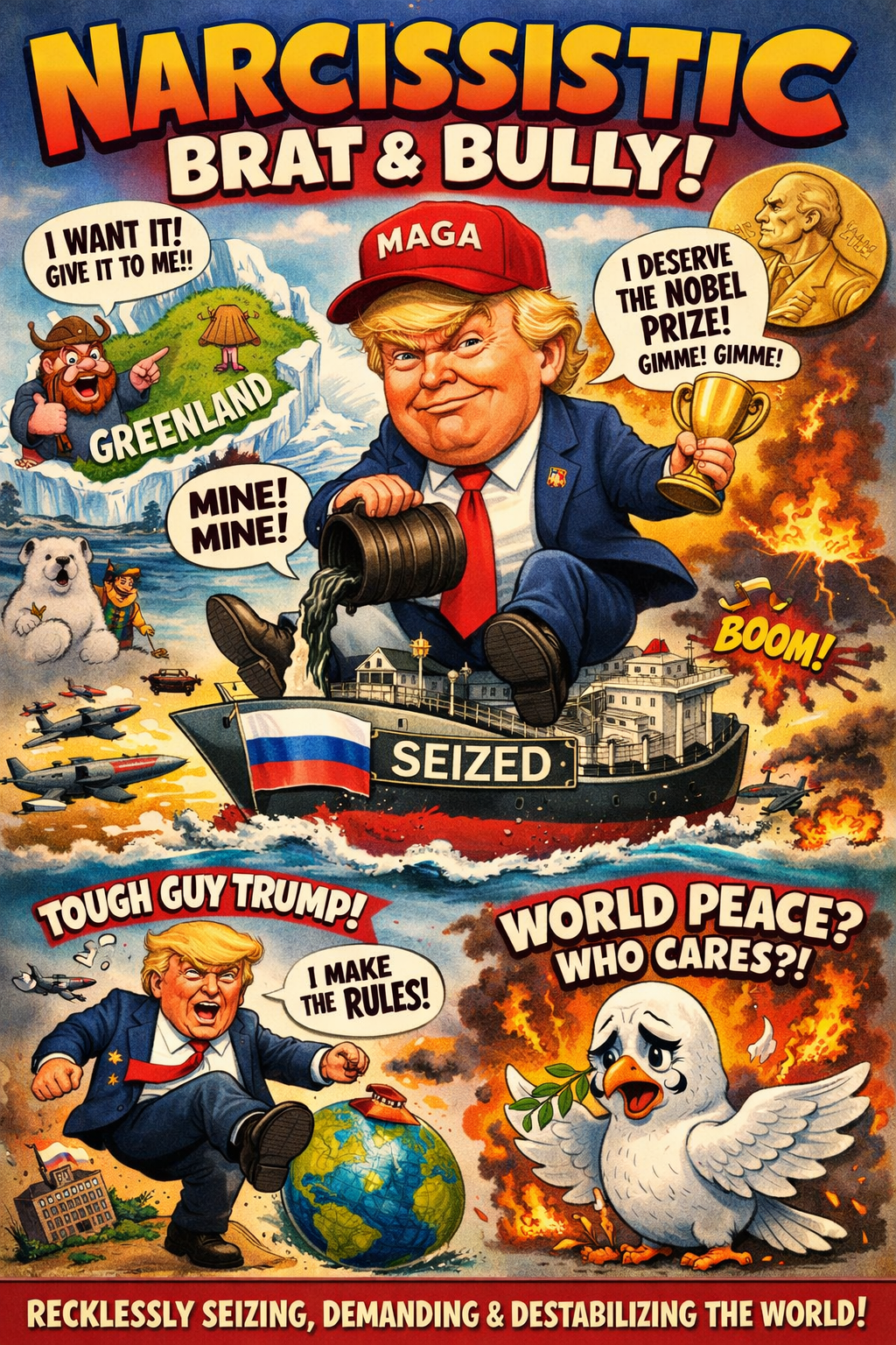 Empire of Ego: How Trump’s Delusions Are Dragging America and the World Toward Ruin - Hands Off United