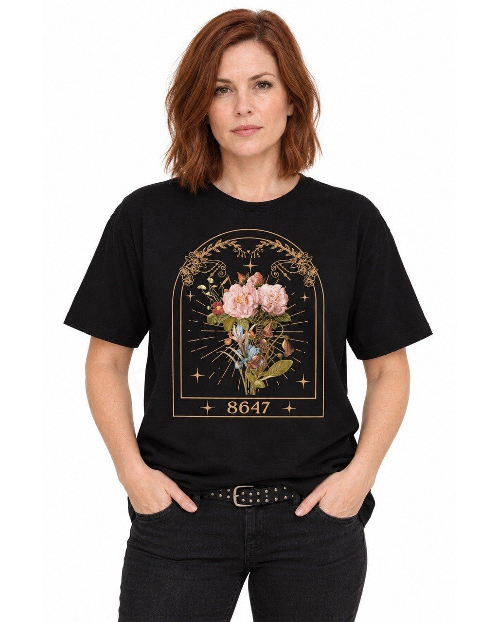 8647 Floral - Hands Off United