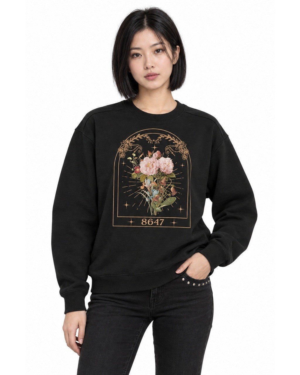 8647 Floral - Hands Off United