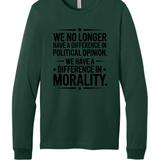 We No Longer Have Difference In Political Opinion