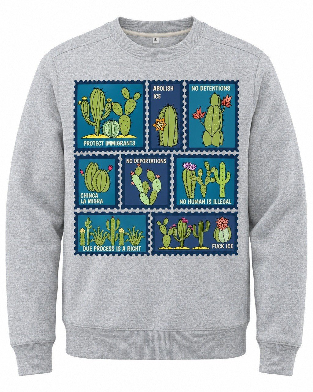 Abolish ICE Cactus Stamps - Hands Off United