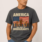 America Was Built By Immigrants Tee - Hands Off United
