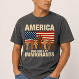 America Was Built By Immigrants Tee - Hands Off United