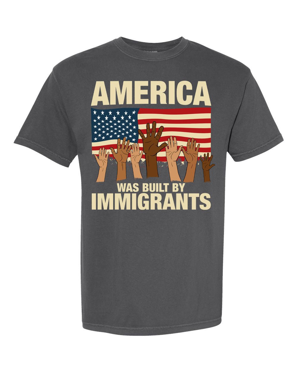 America Was Built By Immigrants Tee - Hands Off United