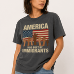 America Was Built By Immigrants Tee - Hands Off United