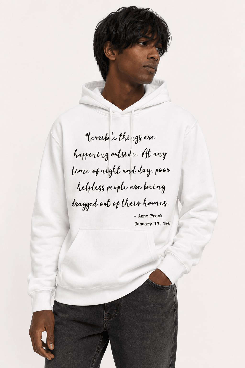 Anne Frank Quote - Hands Off United