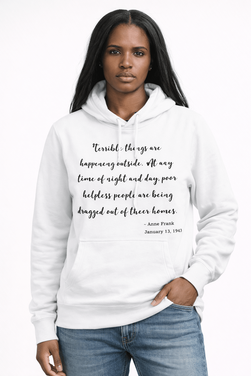 Anne Frank Quote - Hands Off United