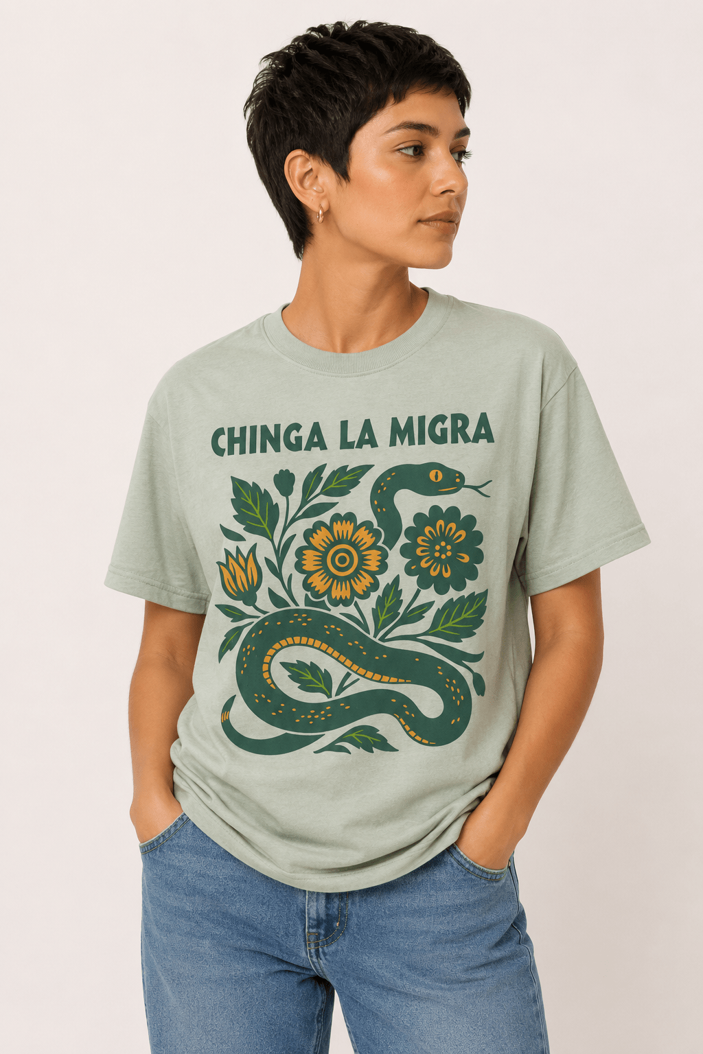 Chinga La Migra Tee - Hands Off United
