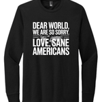 Dear World We Are So Sorry - Hands Off United