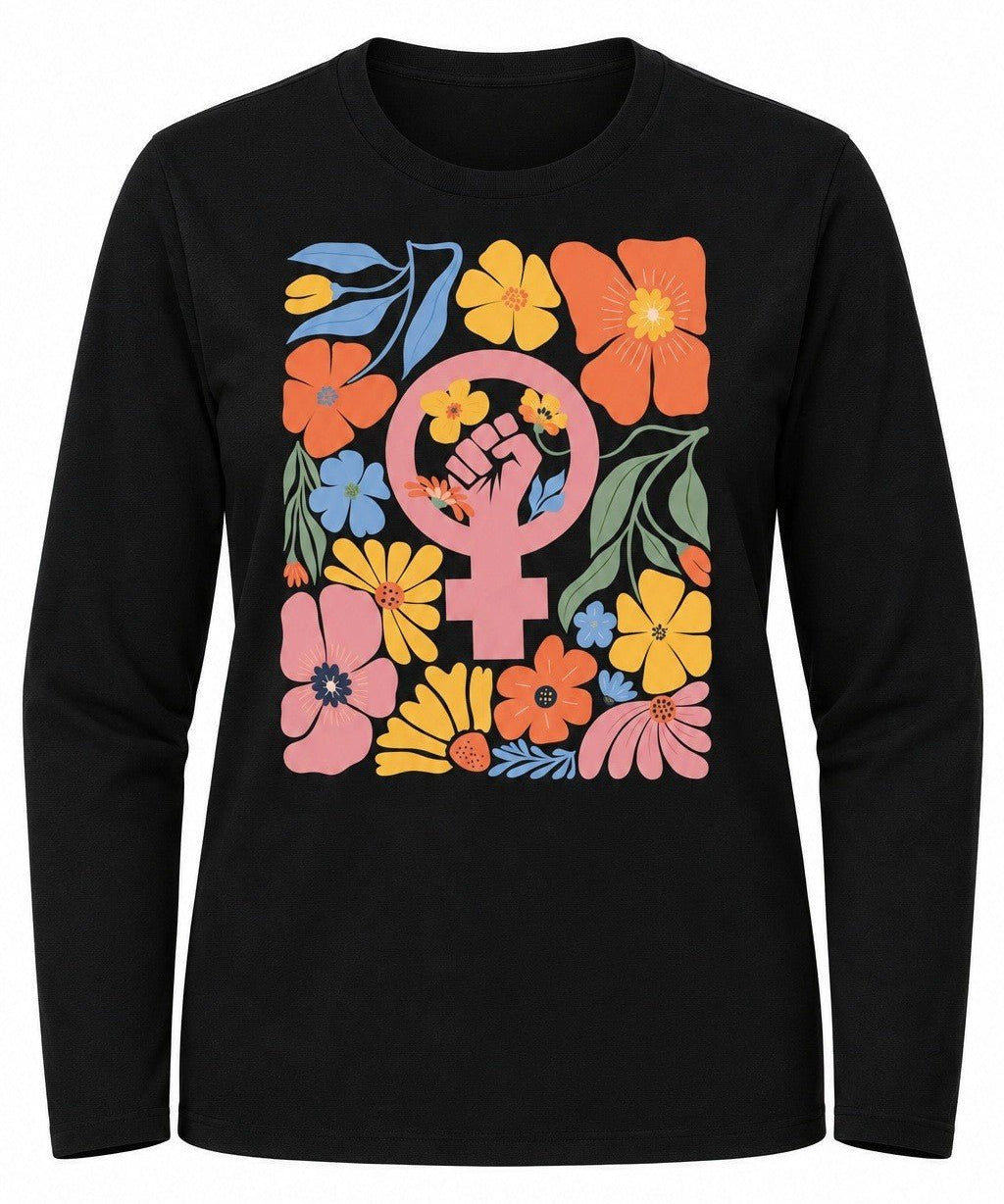 Feminist Fist Floral Venus Symbol - Hands Off United