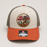 Fuck MAGA Trucker Hat | Bigfoot Political Patch Snapback Cap - Hands Off United