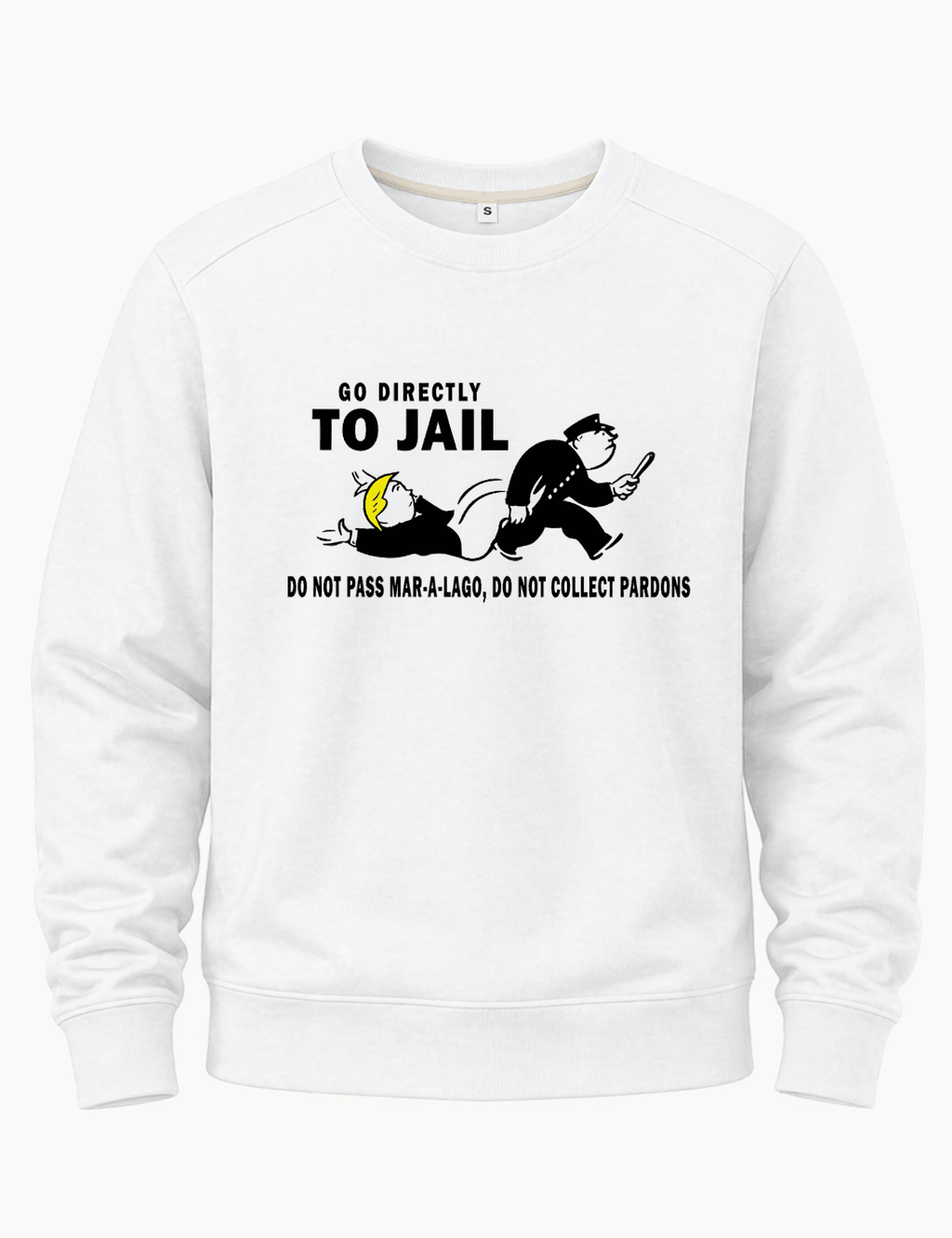 Go Directly To Jail Shirt | Political Satire Graphic Tee | Funny Protest T-Shirt - Hands Off United