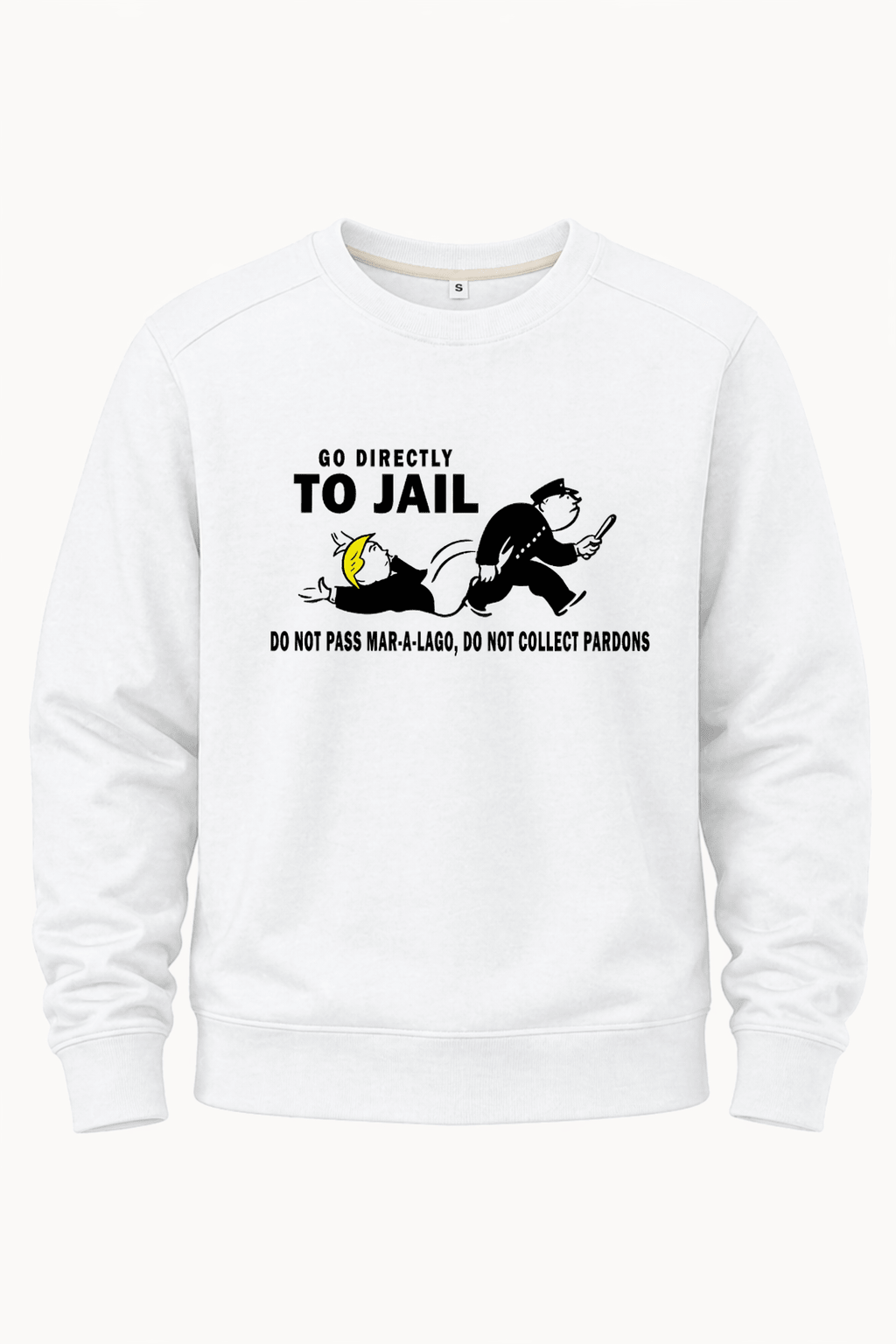 Go Directly To Jail Shirt | Political Satire Graphic Tee | Funny Protest T-Shirt - Hands Off United