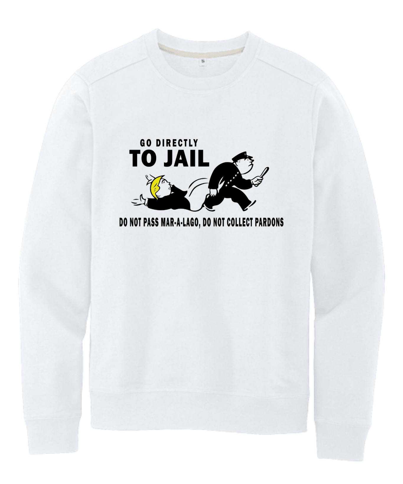 Go Directly To Jail Shirt | Political Satire Graphic Tee | Funny Protest T-Shirt - Hands Off United