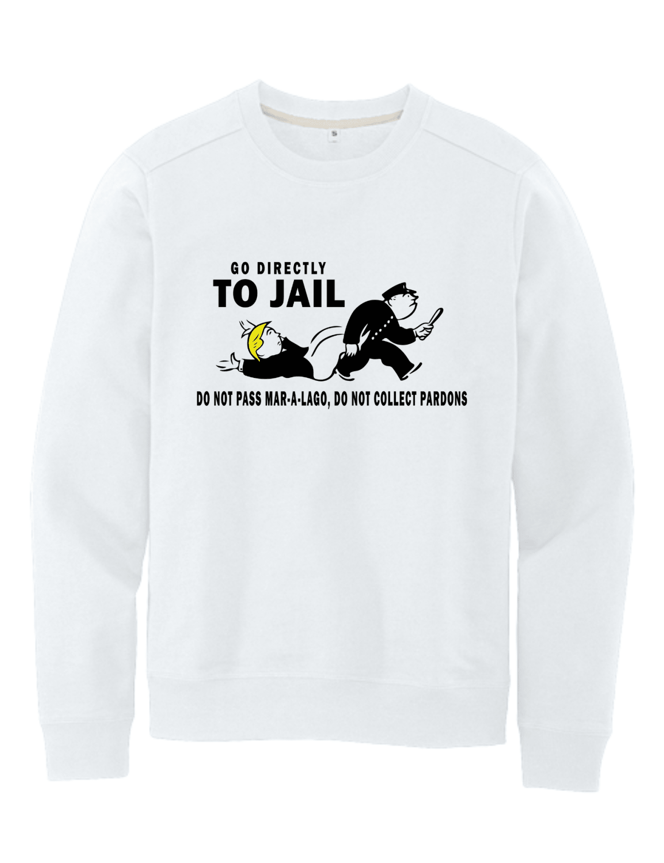 Go Directly To Jail Shirt | Political Satire Graphic Tee | Funny Protest T-Shirt - Hands Off United