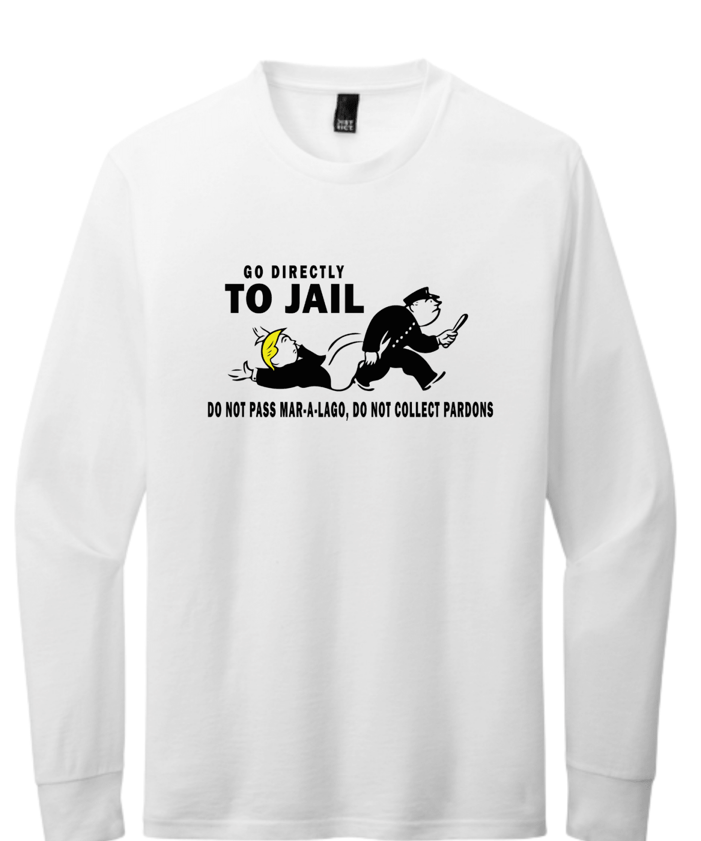 Go Directly To Jail Shirt | Political Satire Graphic Tee | Funny Protest T-Shirt - Hands Off United