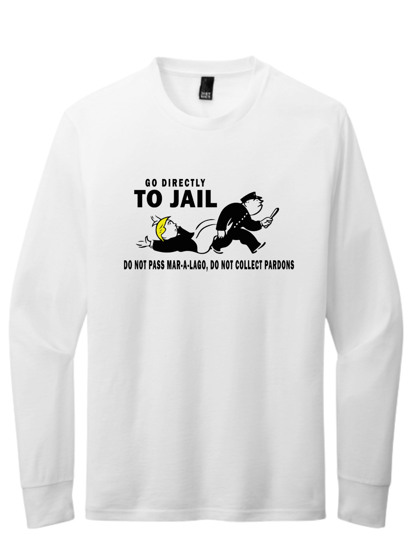 Go Directly To Jail Shirt | Political Satire Graphic Tee | Funny Protest T-Shirt - Hands Off United