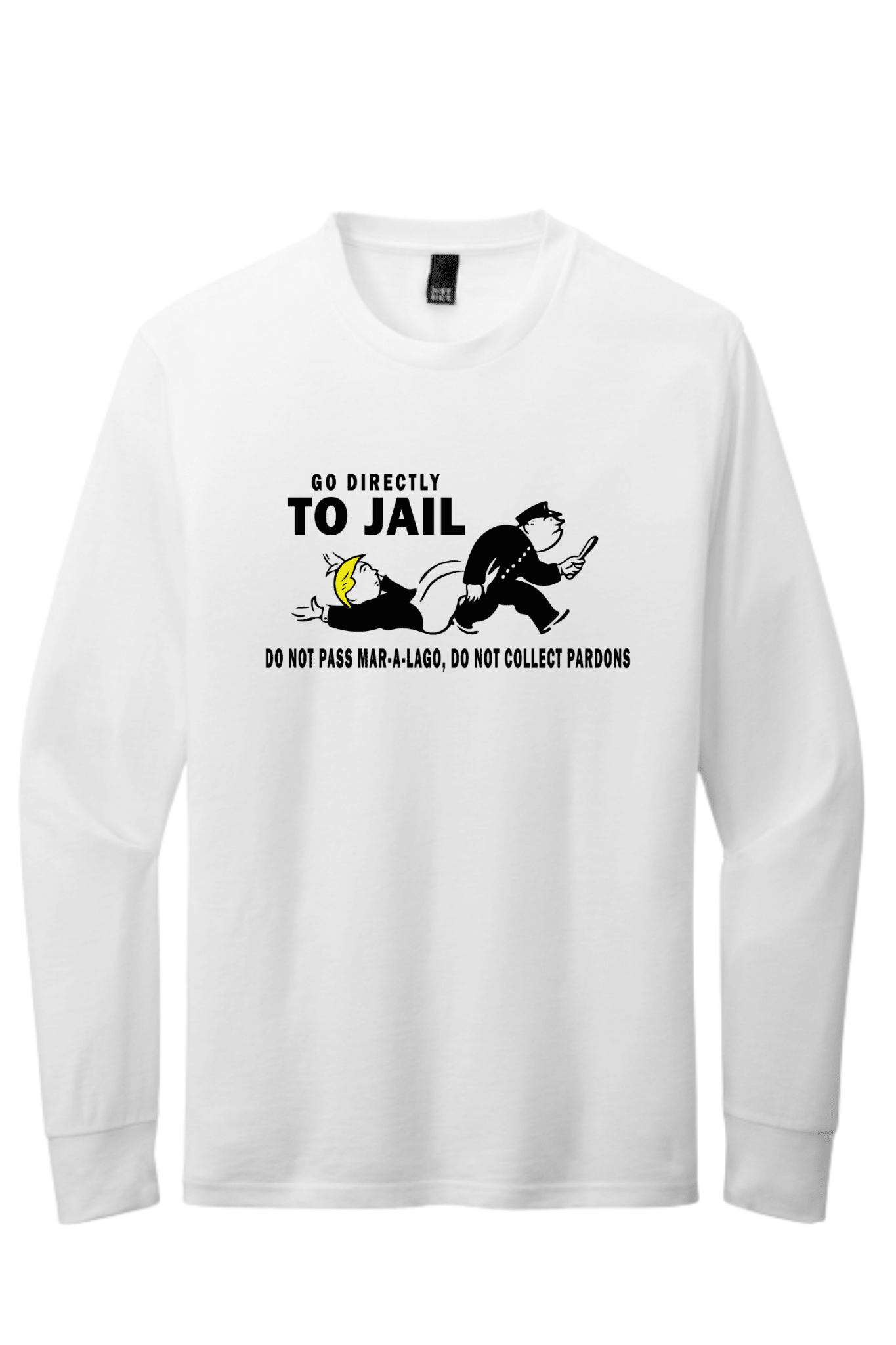 Go Directly To Jail Shirt | Political Satire Graphic Tee | Funny Protest T-Shirt - Hands Off United