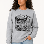 Homestead Minnesota Lake Loon North Shirt | Minnesota Lake Life Graphic Tee | Cabin & Outdoors T-Shirt - Hands Off United