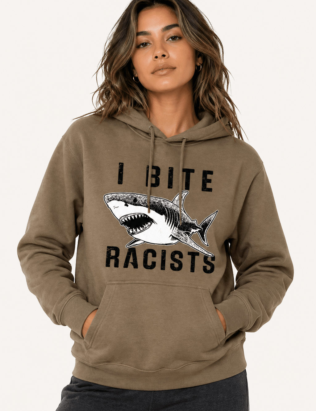 I Bite Racists Anti Racism T-Shirt | Equality Graphic Tee | Social Justice Shirt - Hands Off United