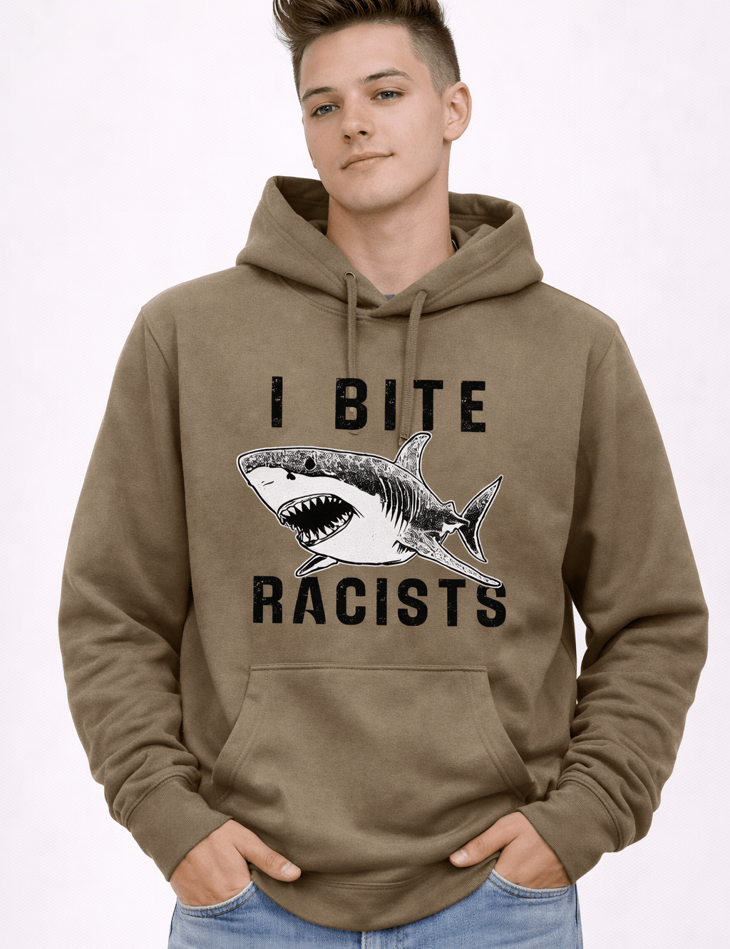 I Bite Racists Anti Racism T-Shirt | Equality Graphic Tee | Social Justice Shirt - Hands Off United