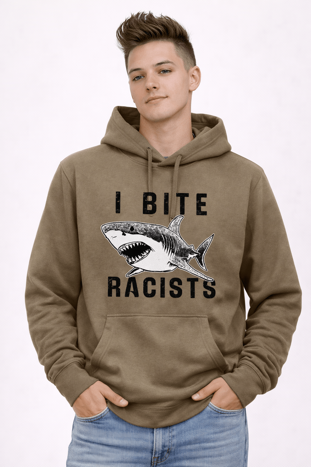 I Bite Racists Anti Racism T-Shirt | Equality Graphic Tee | Social Justice Shirt - Hands Off United