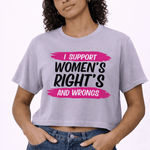 I Support Women's Rights Shirt | Feminist Graphic Tee | Equality Unisex T-Shirt - Hands Off United