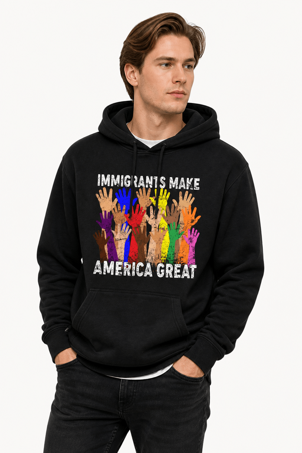 Immigrants Make America Great - Hands Off United