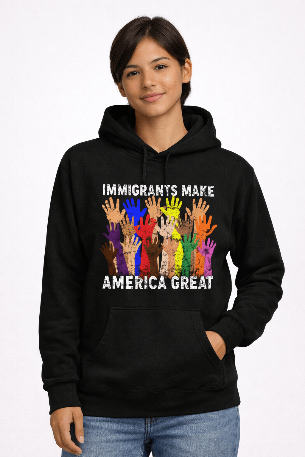Immigrants Make America Great - Hands Off United