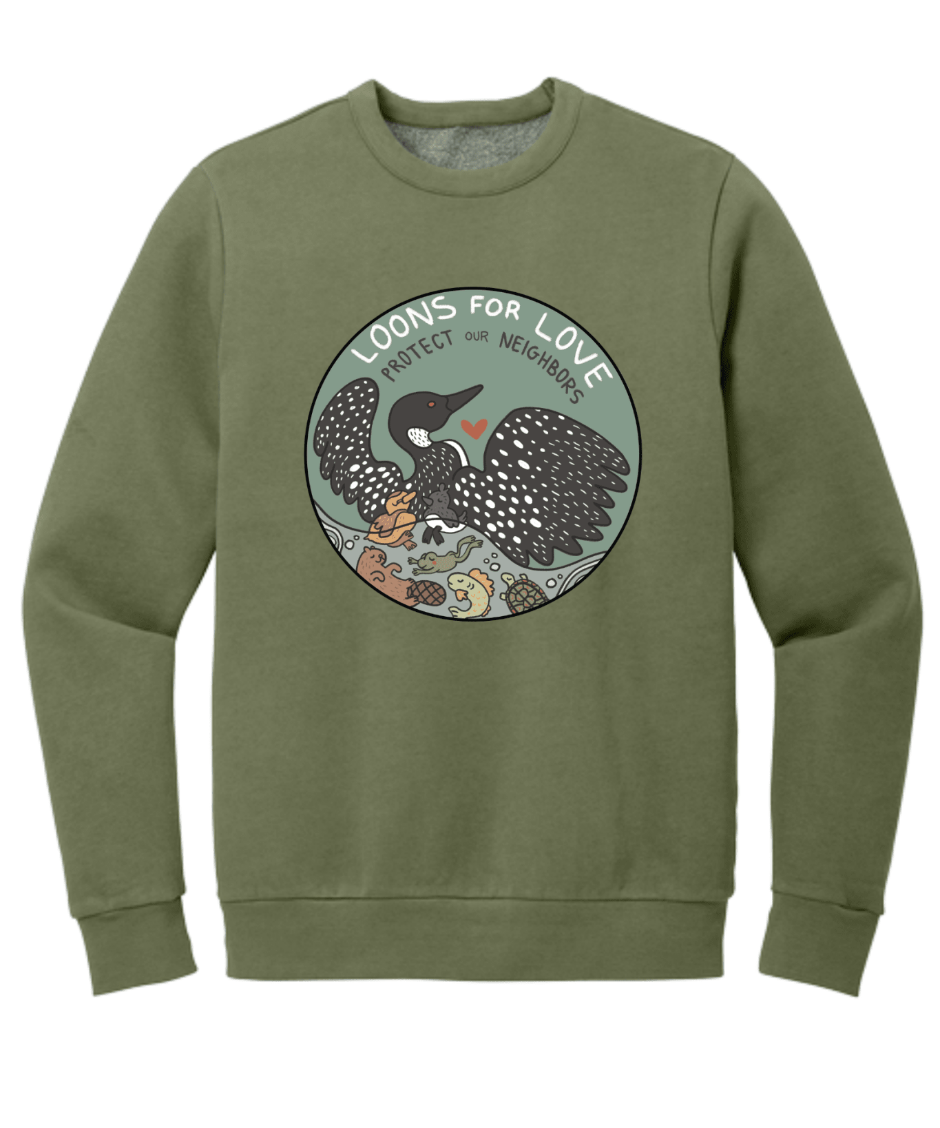 Loons For Love Shirt | Minnesota Loon Graphic Tee | Lake Life & Nature T-Shirt - Hands Off United