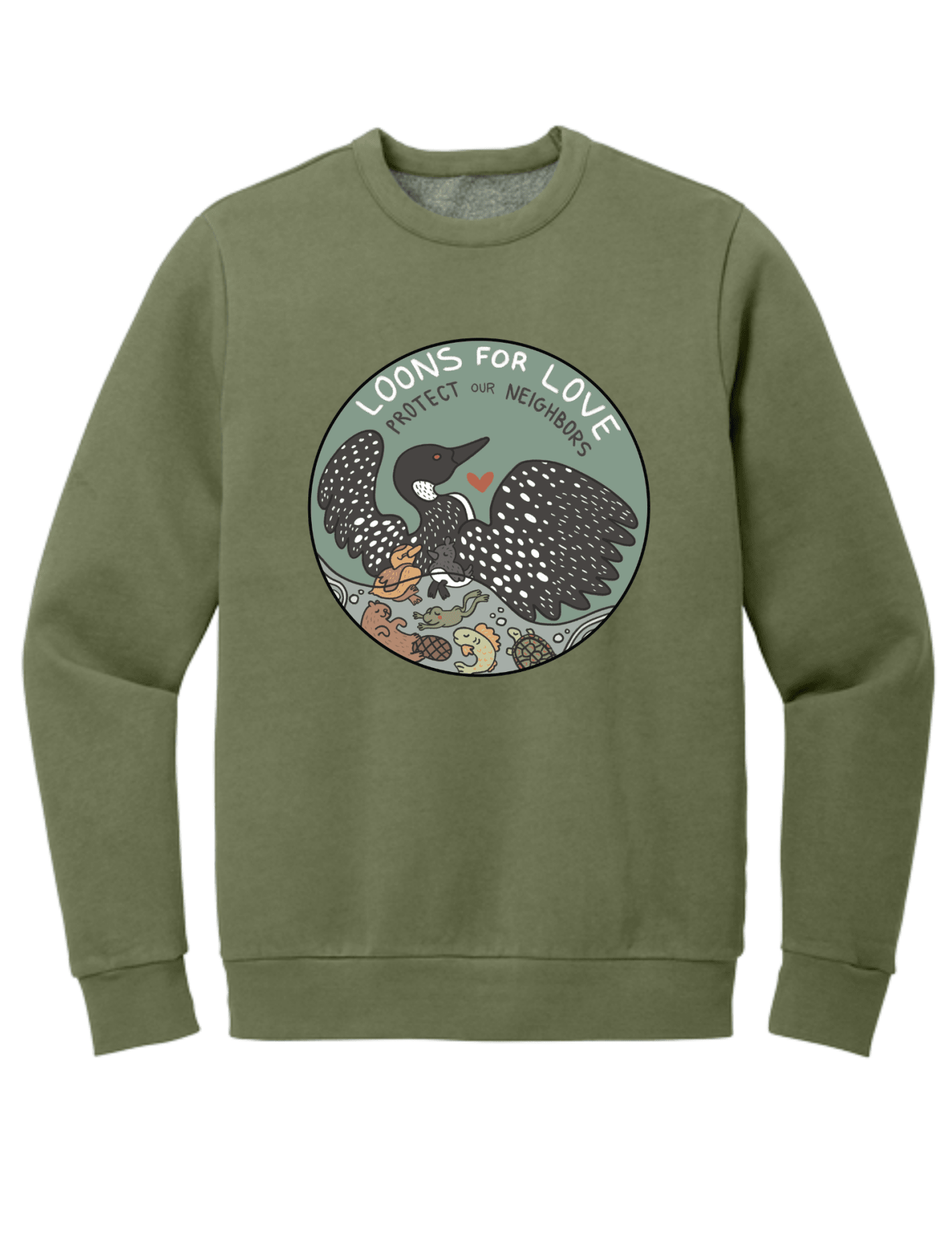 Loons For Love Shirt | Minnesota Loon Graphic Tee | Lake Life & Nature T-Shirt - Hands Off United