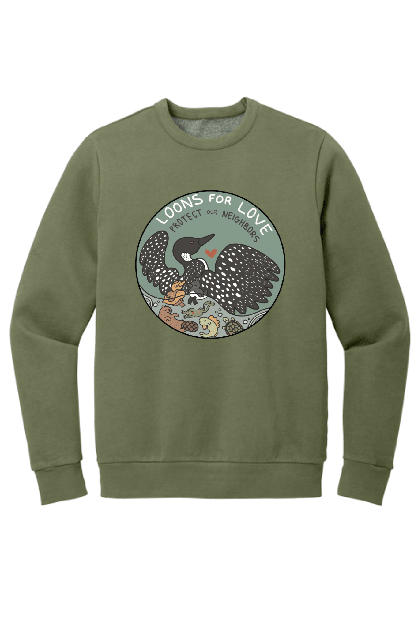 Loons For Love Shirt | Minnesota Loon Graphic Tee | Lake Life & Nature T-Shirt - Hands Off United