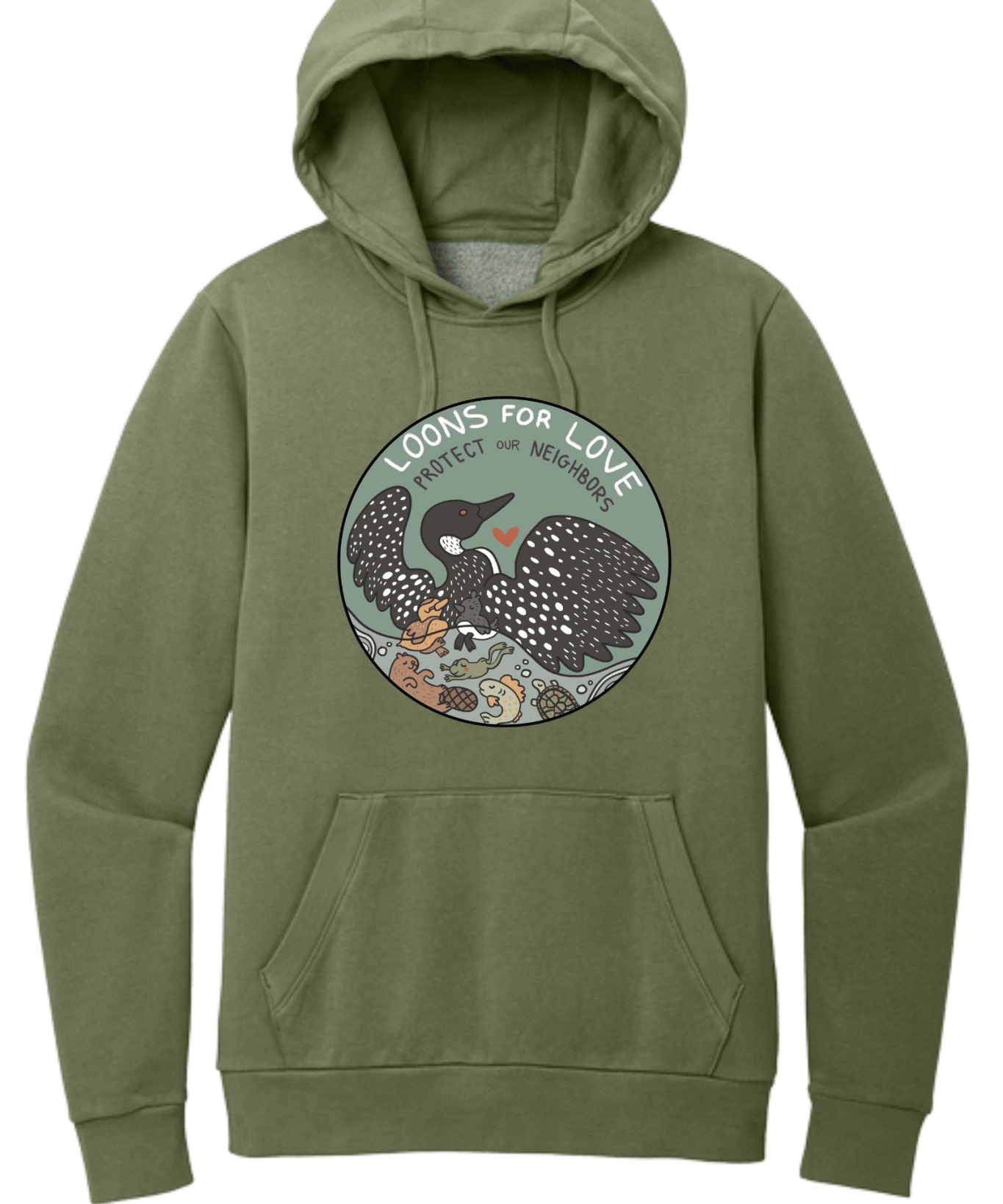 Loons For Love Shirt | Minnesota Loon Graphic Tee | Lake Life & Nature T-Shirt - Hands Off United