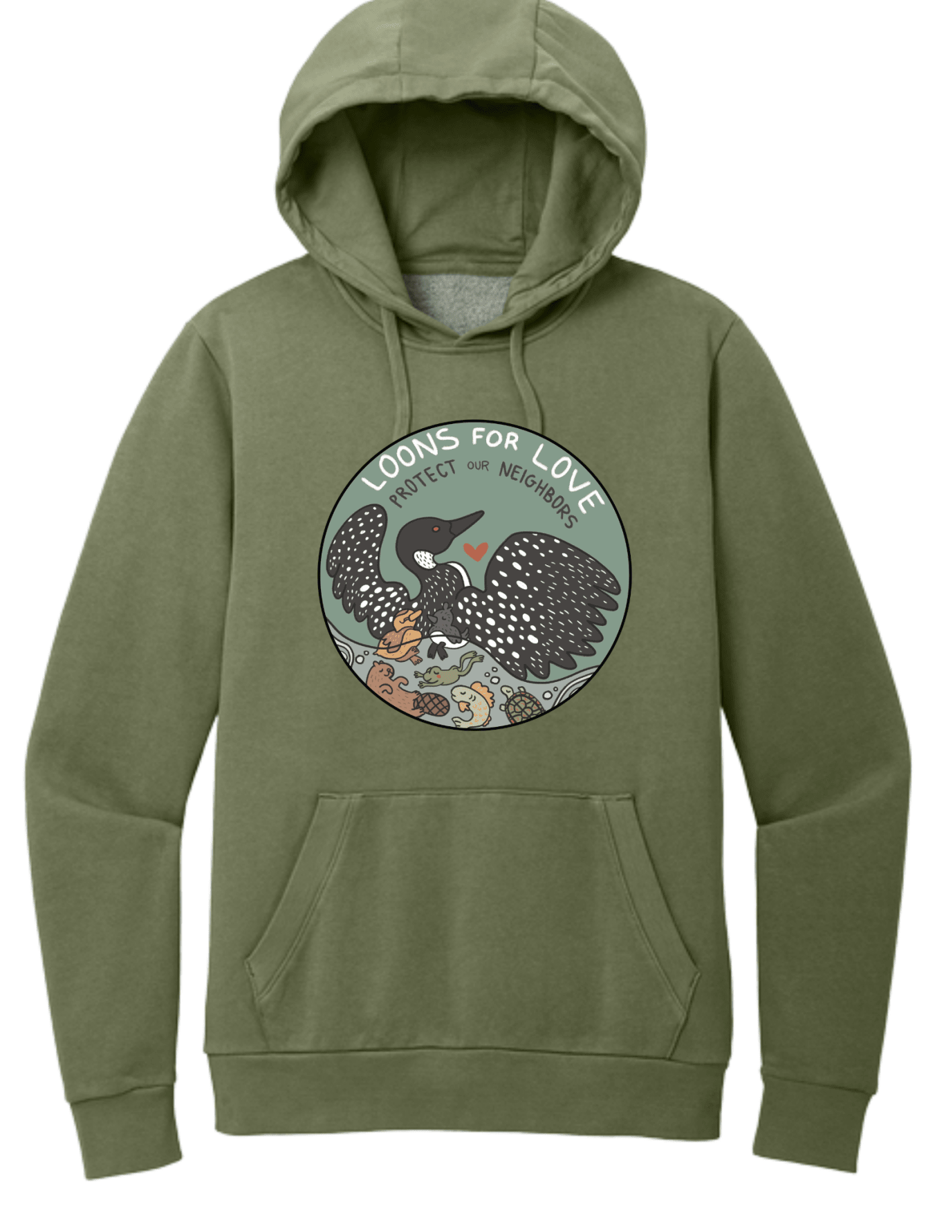 Loons For Love Shirt | Minnesota Loon Graphic Tee | Lake Life & Nature T-Shirt - Hands Off United