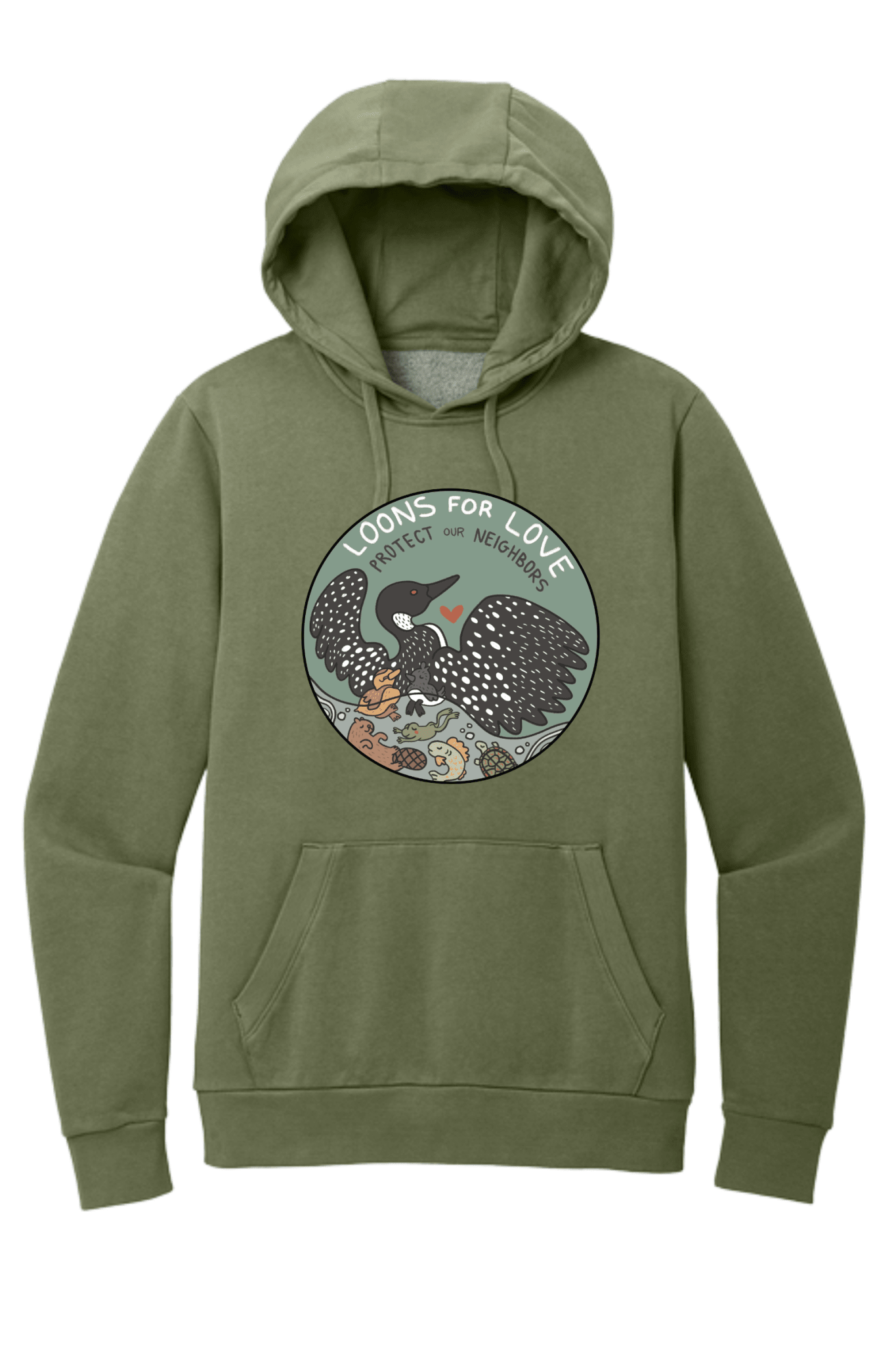 Loons For Love Shirt | Minnesota Loon Graphic Tee | Lake Life & Nature T-Shirt - Hands Off United