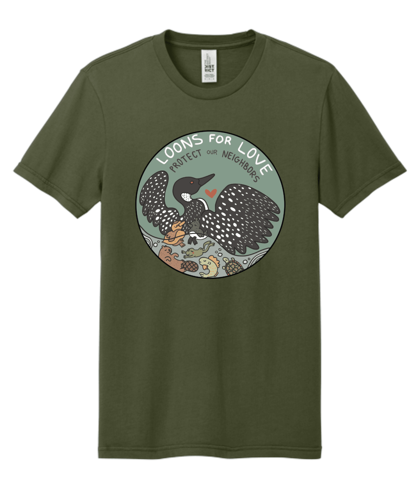 Loons For Love Shirt | Minnesota Loon Graphic Tee | Lake Life & Nature T-Shirt - Hands Off United