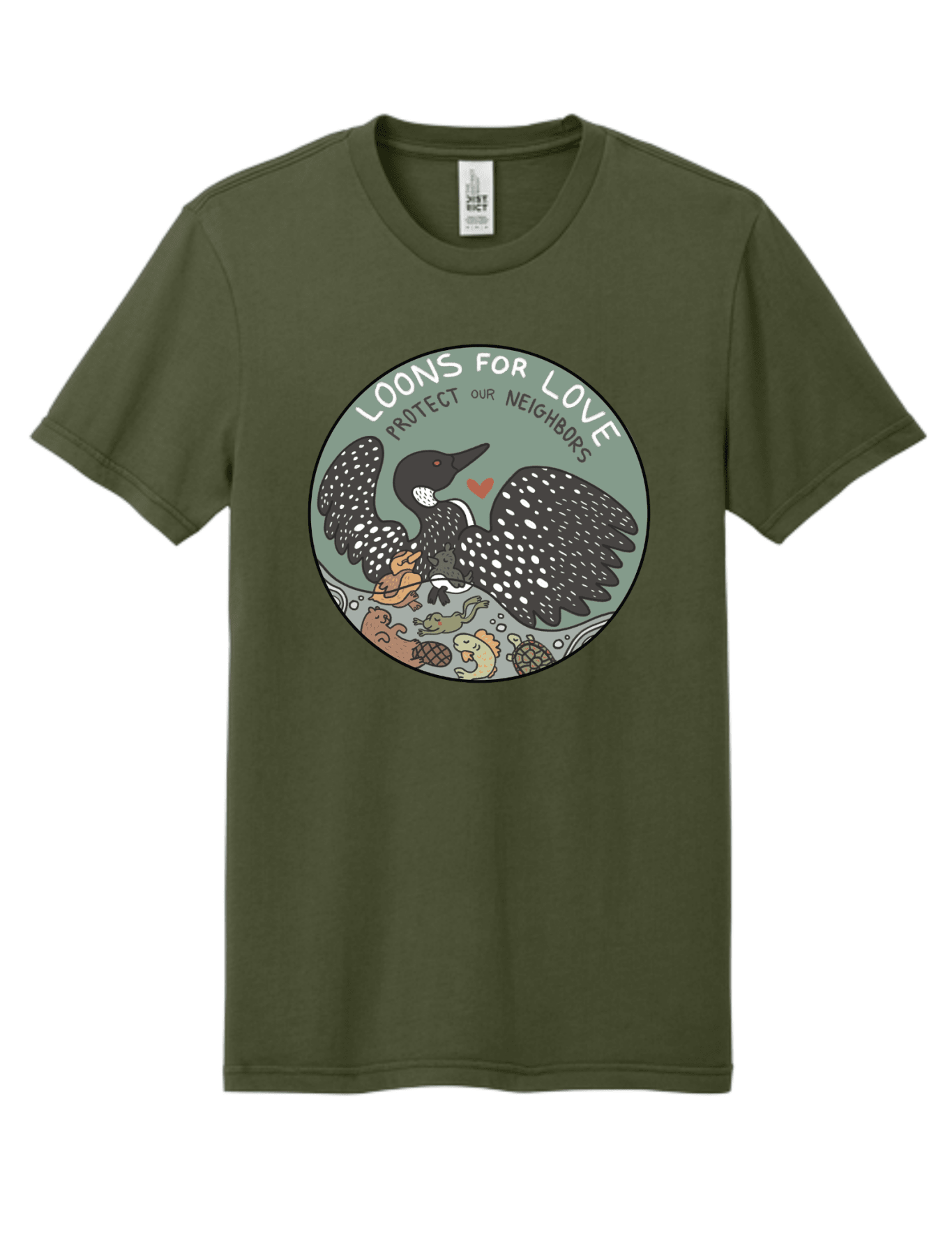 Loons For Love Shirt | Minnesota Loon Graphic Tee | Lake Life & Nature T-Shirt - Hands Off United