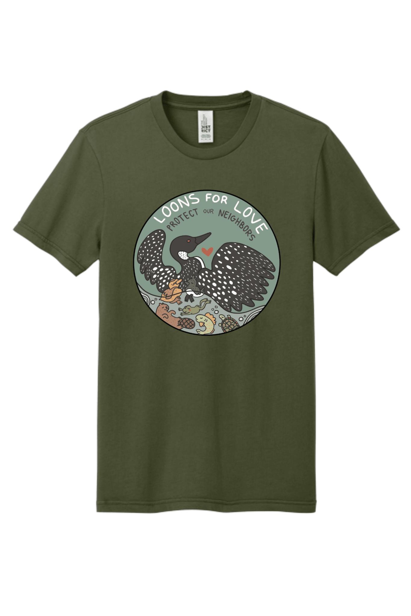 Loons For Love Shirt | Minnesota Loon Graphic Tee | Lake Life & Nature T-Shirt - Hands Off United