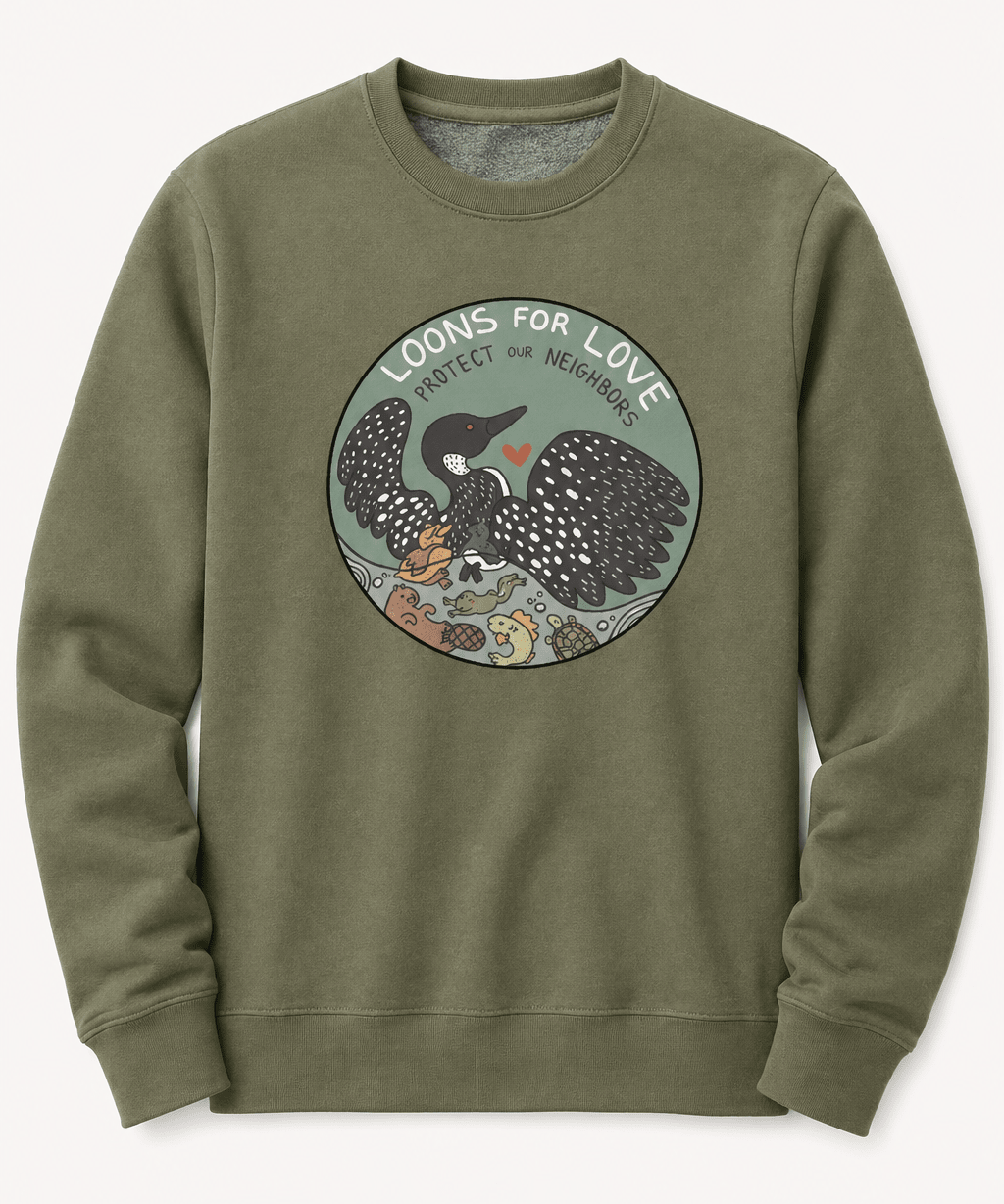 Loons For Love Shirt | Minnesota Loon Graphic Tee | Lake Life & Nature T-Shirt - Hands Off United