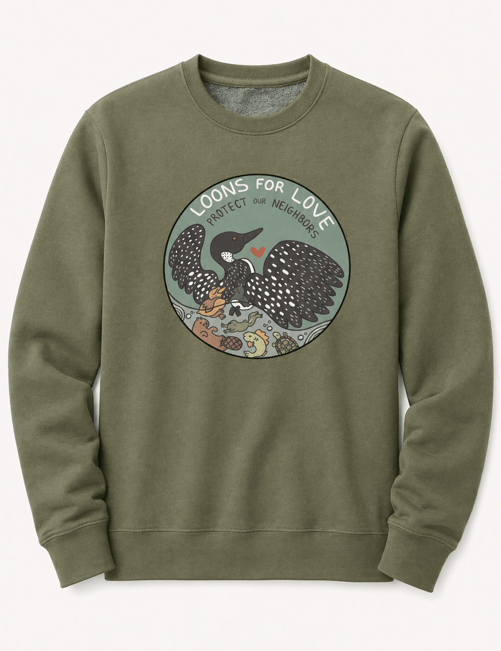 Loons For Love Shirt | Minnesota Loon Graphic Tee | Lake Life & Nature T-Shirt - Hands Off United