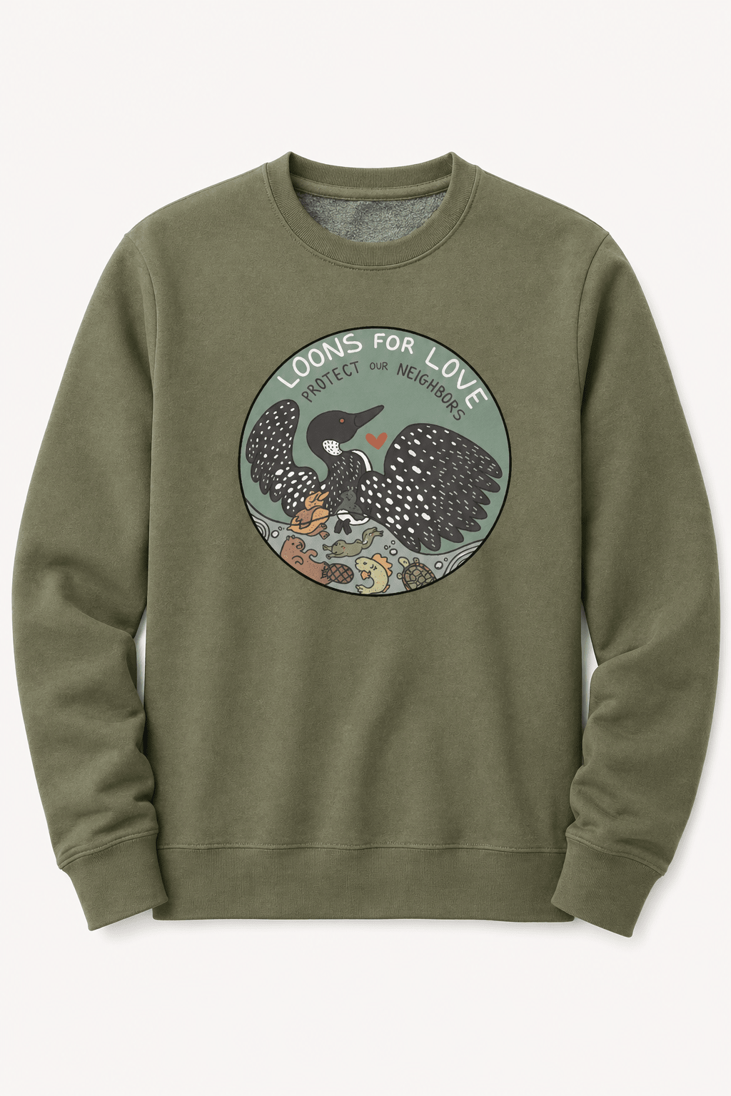 Loons For Love Shirt | Minnesota Loon Graphic Tee | Lake Life & Nature T-Shirt - Hands Off United