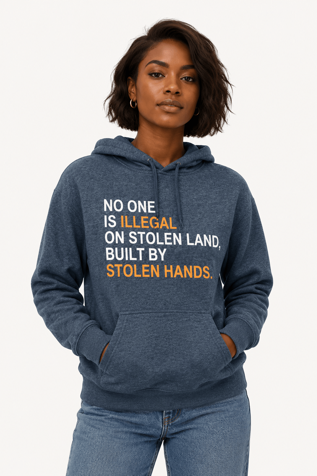 No One Is Illegal On Stolen - Hands Off United