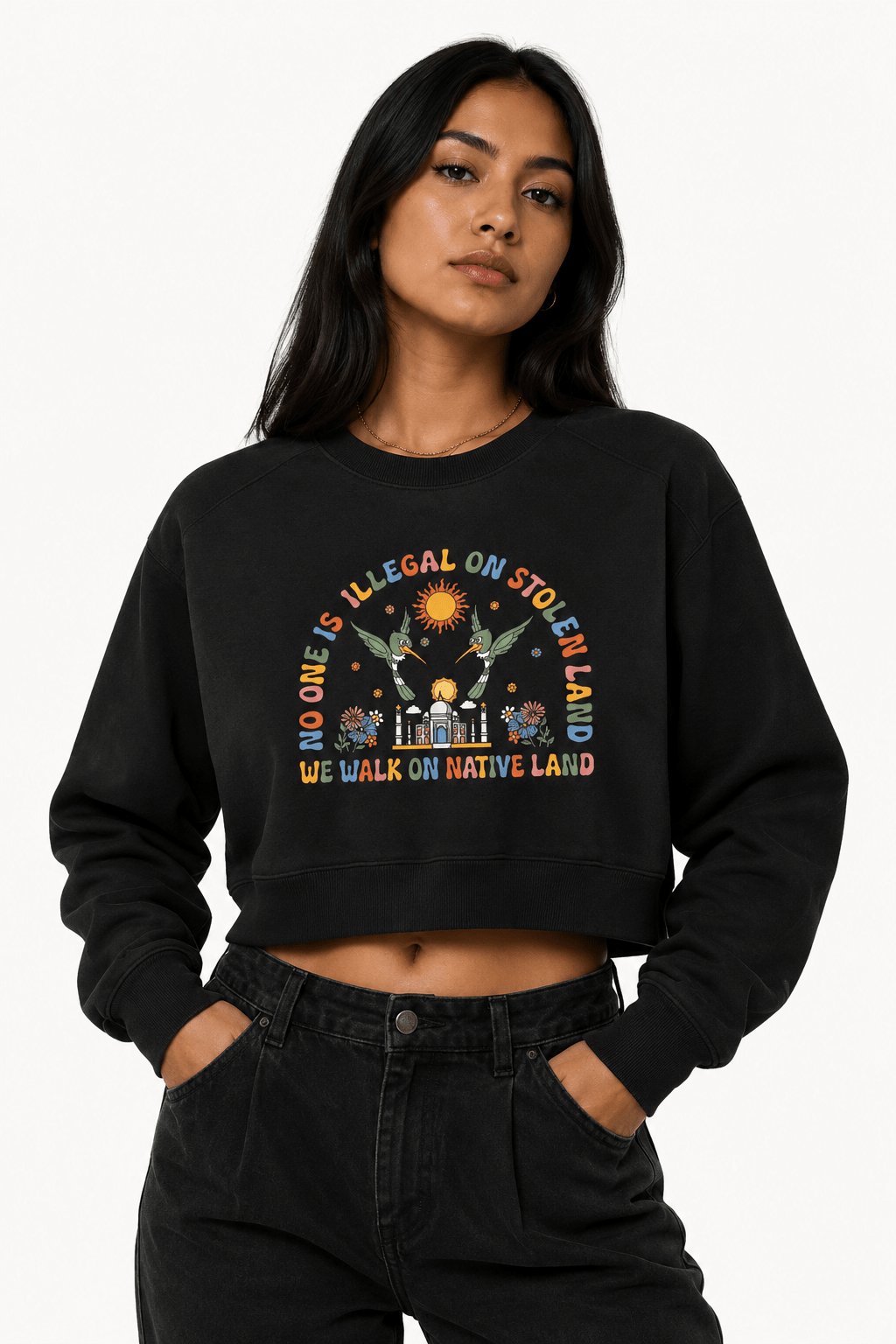 No One Is Illegal On Stolen Land - Hands Off United