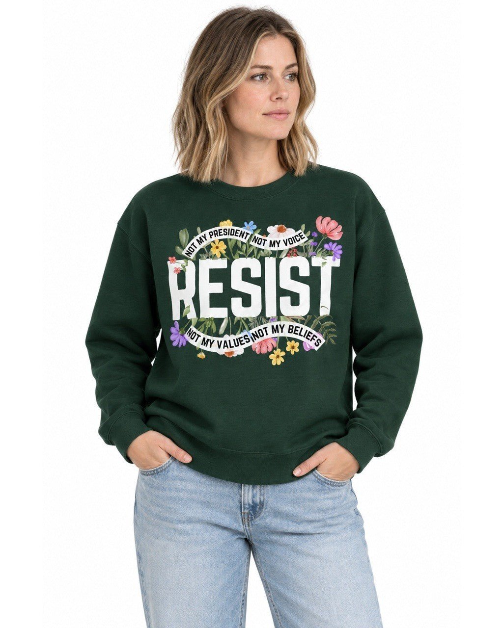 Resist: Not My President, Not My Voice, Not My Values, Not My Beliefs - Hands Off United