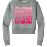 Women's It's A Moral Moment Shirt | Social Justice Graphic Tee | Activist Women's T-Shirt - Hands Off United