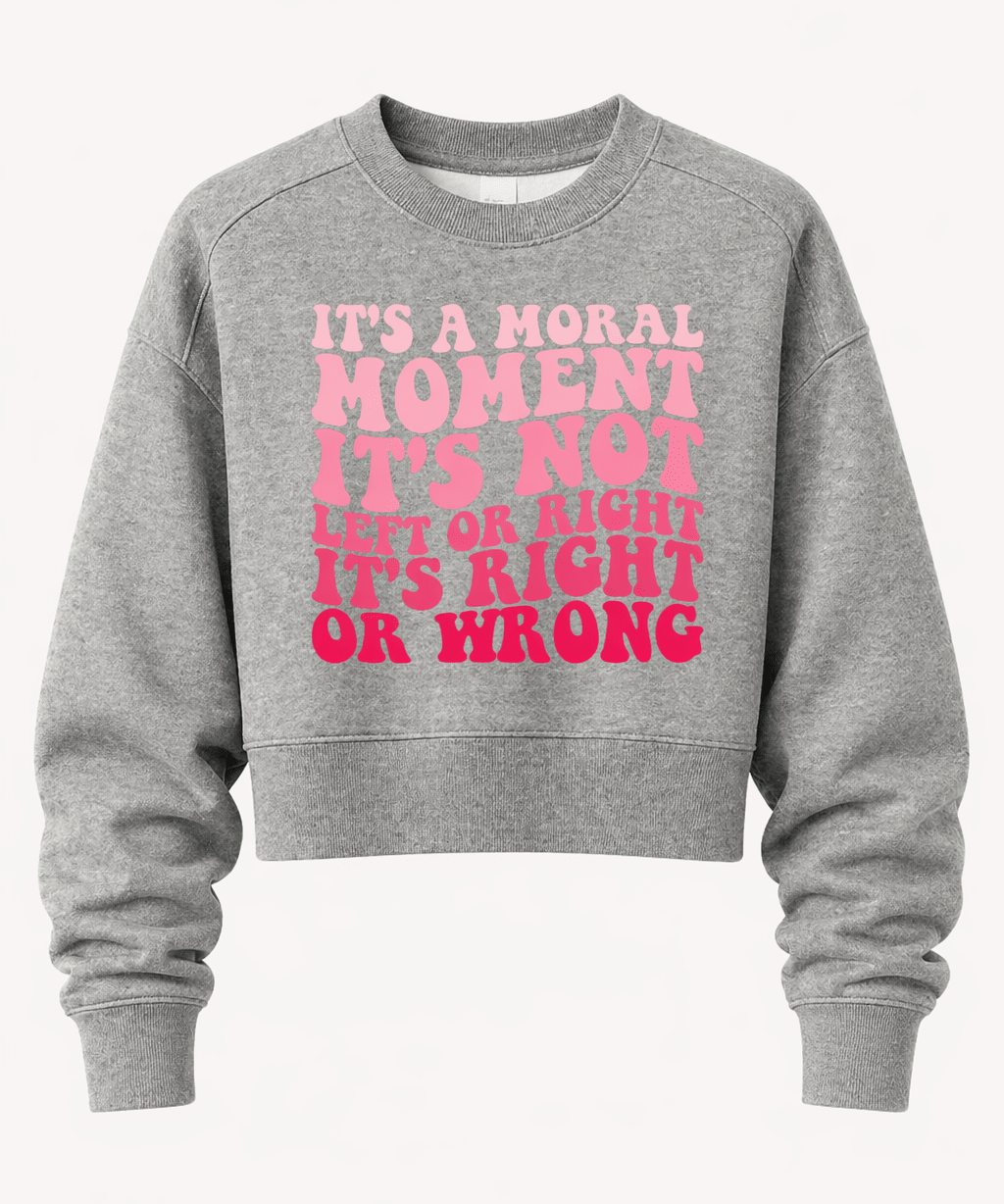 Women's It's A Moral Moment Shirt | Social Justice Graphic Tee | Activist Women's T-Shirt - Hands Off United