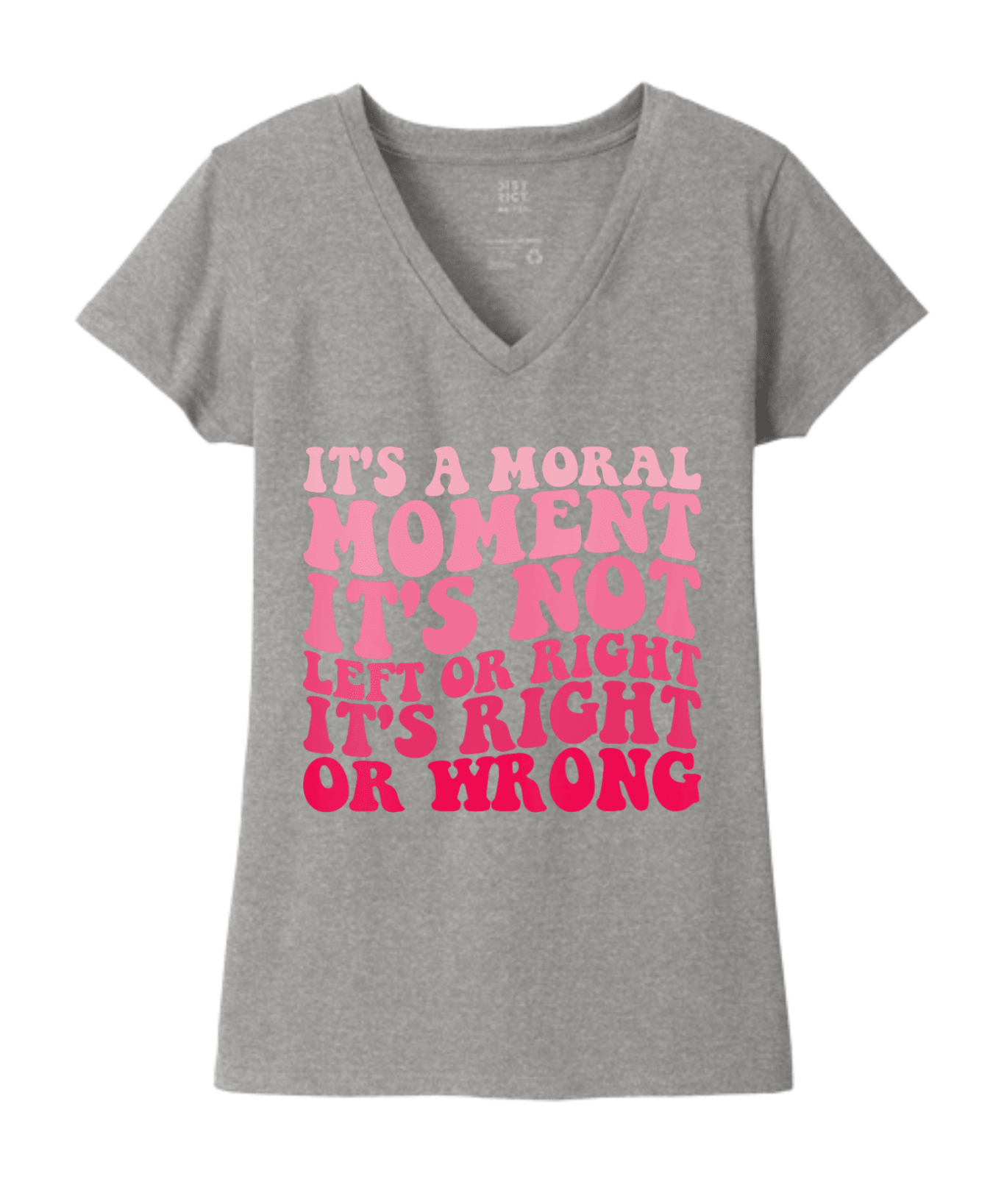 Women's It's A Moral Moment Shirt | Social Justice Graphic Tee | Activist Women's T-Shirt - Hands Off United
