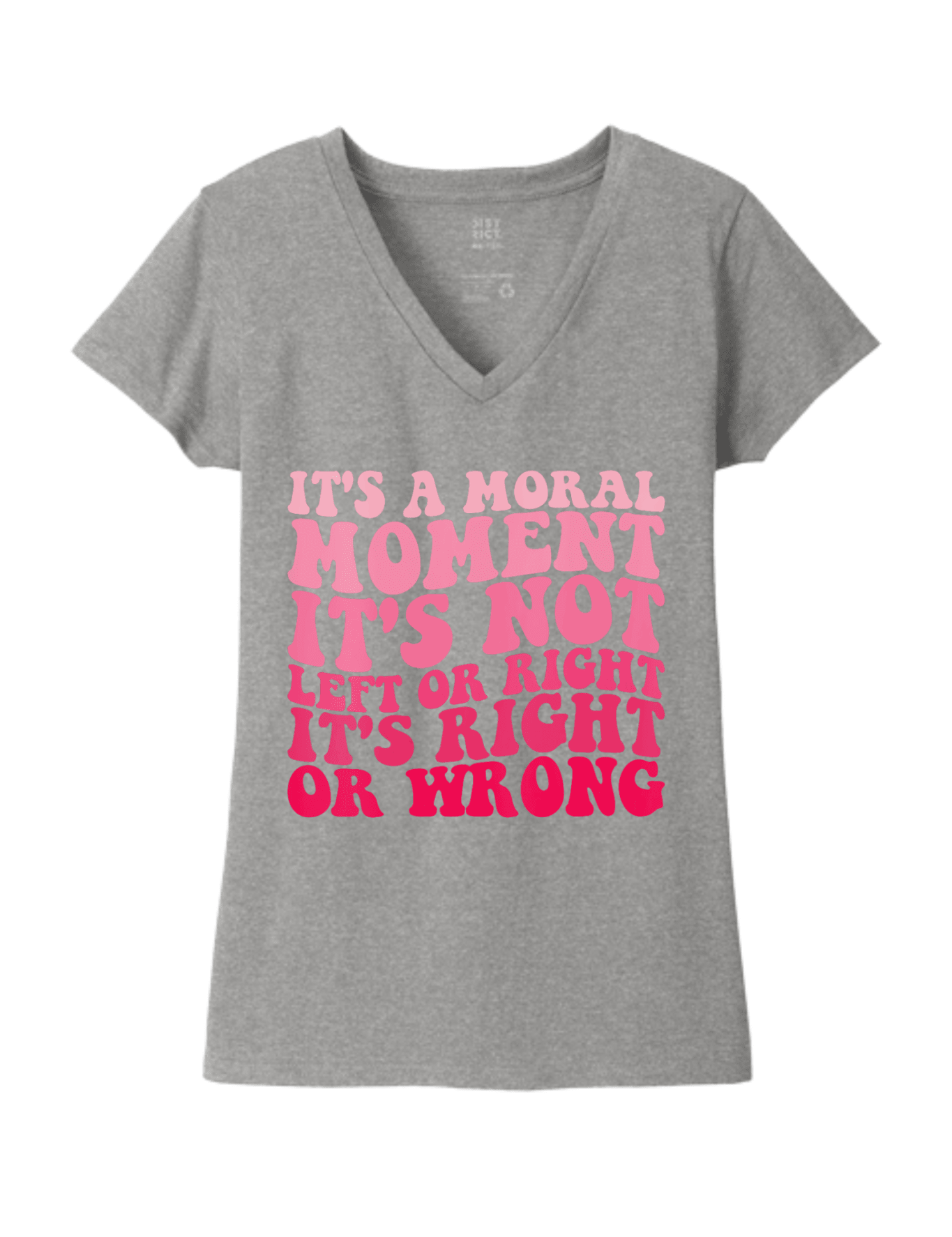 Women's It's A Moral Moment Shirt | Social Justice Graphic Tee | Activist Women's T-Shirt - Hands Off United