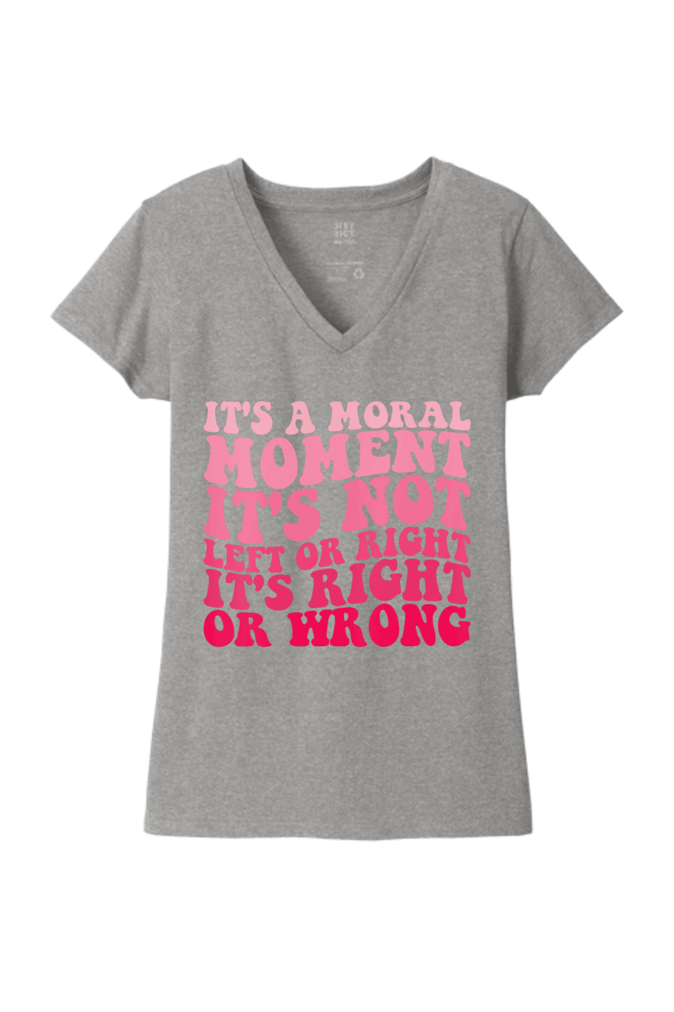 Women's It's A Moral Moment Shirt | Social Justice Graphic Tee | Activist Women's T-Shirt - Hands Off United